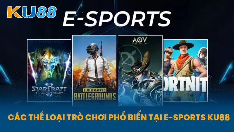 Các Thể Loại Trò Chơi Phổ Biến Tại E-Sports KU88